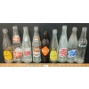Image 1 : LOT OF 9 - POP BOTTLES - CRUSH, HIRE'S ROOT BEER, DR. PEPPER, VERNOR'S, PENETANG, STUBBY, ETC