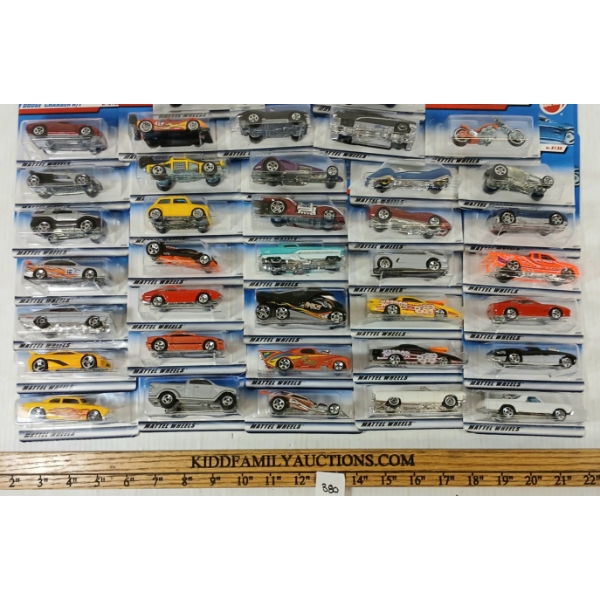 LOT OF 37 - HOTWHEELS - FERRARI 365 GTB/4, DODGE WAGON, MUSCLE TONE, ETC