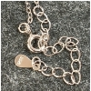 Image 3 : STERLING SILVER & SIMULATED DIAMOND NECKLACE - PEAR CUT