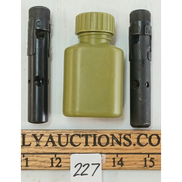LOT OF 3 - CHINESE SKS M56 OIL BOTTLE & SKS STOCK CLEANING KITS