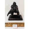 Image 2 : "MAN HOISTING SEAL" BY LUCASSIE - STONE & WOOD
