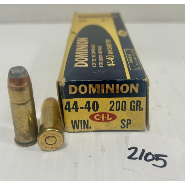 AMMO: 20X CIL .44-40 WIN - 200 GR SP