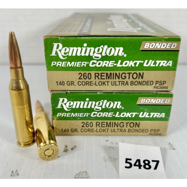 AMMO: 40X REMINGTON .260 REM - 140 GR SP