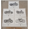 Image 1 : LOT OF 5 - HARLEY-DAVIDSON POSTER PRINTS - INCL VRSCA V-ROD