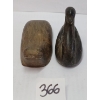 Image 5 : LOT OF 2 - BIRD & SEAL STONE FIGURES