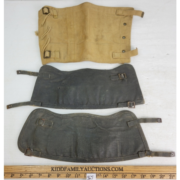 LOT OF 3 - WWII CDN GAITERS - INCL PAIR
