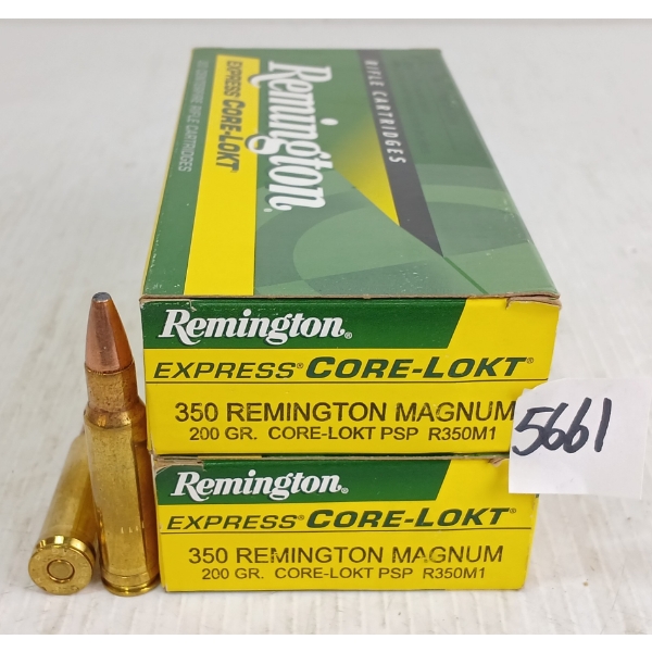 AMMO: 39X REMINGTON .350REM MAG - 200GR