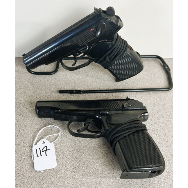  LOT OF 2 - EAST GERMAN MAKAROV PISTOLS - PROHIB 