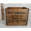 Image 1 : PITTSBURGH SELTZER CO. CRATE - MAKERS OF CLUB SELTZER