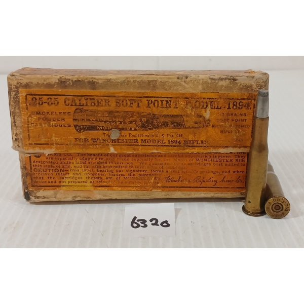AMMO: 20X WINCHESTER .25-35 - MODEL 1894 - SP - COLLECTABLE BOX