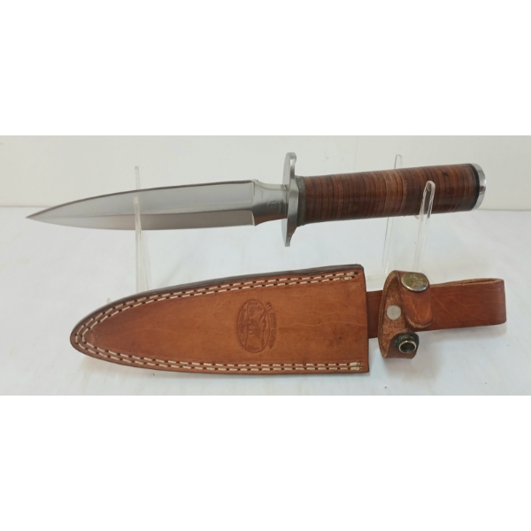 CFK KNIFE W/ LEATHER SHEATH