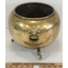 Image 3 : BRASS PLANTER W/ LION HEAD HANDLES