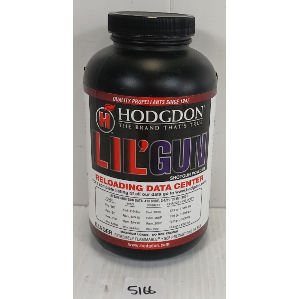 POWDER: HODGDON LIL'GUN - APPROX 0.7 LBS