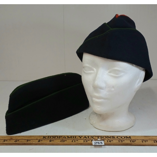 LOT OF 2 - 1946 FRENCH ARMY TRAIN & CAVALRY CAPS
