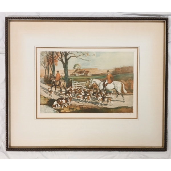  THE HUNT BY SQ. - FRAMED PRINT
