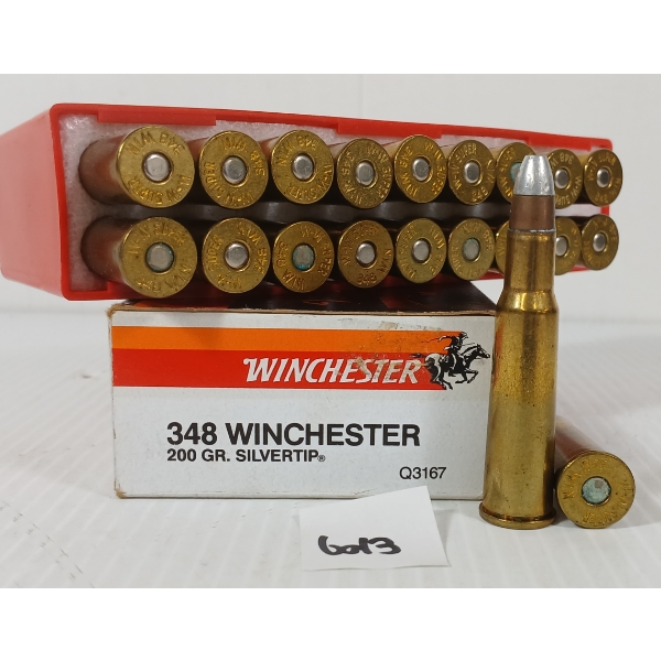 AMMO: 20X WINCHESTER .348 WIN - 200GR - SILVERTIP