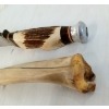 Image 6 : LOT OF 2 - DEER BONE & ANTLER HANDLE KNIVES W/ SHEATHS