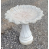 Image 3 : CONCRETE FLORAL BIRD BATH
