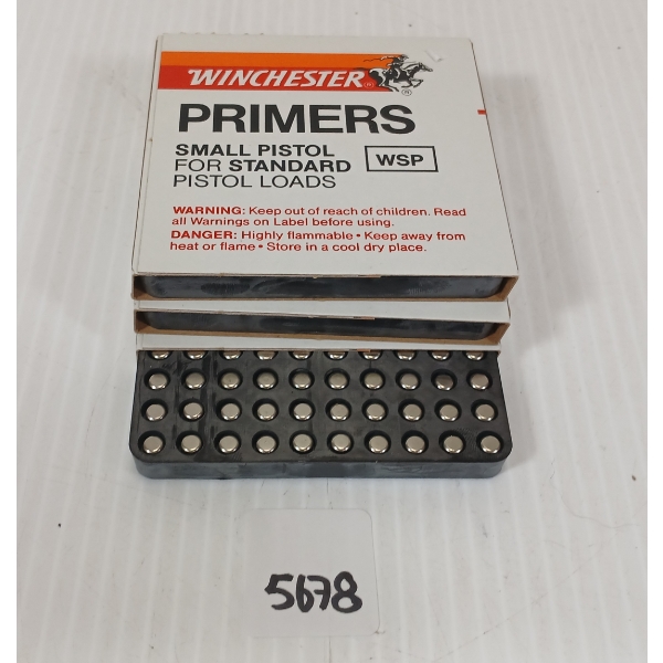 PRIMERS: 300X WINCHESTER NO. WSP SMALL PISTOL PRIMERS