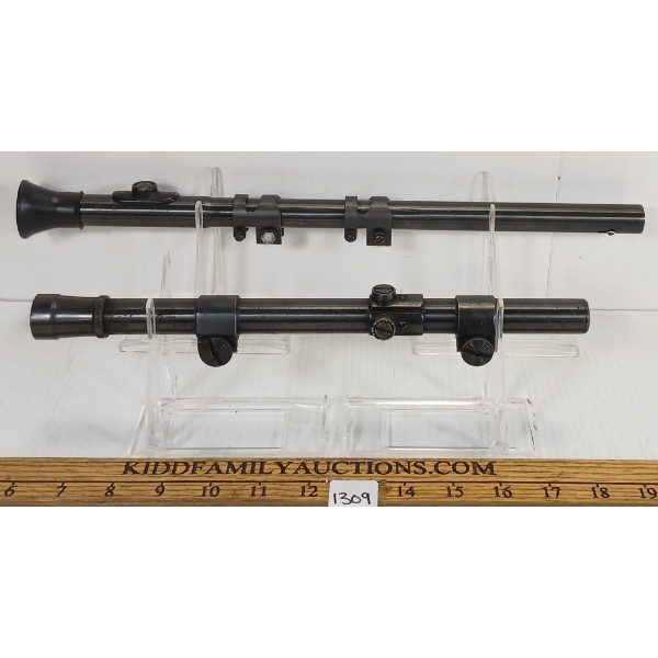 LOT OF 2 - VINTAGE SCOPES - INCL MOSSBERG NO. M4D 4X & WEAVER B4 