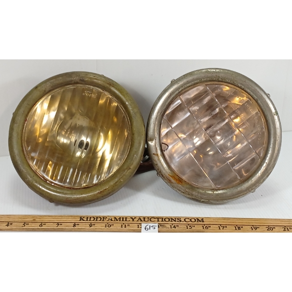 LOT OF 2 - PATTERSON LENZ FORD MODEL T HEAD LIGHTS