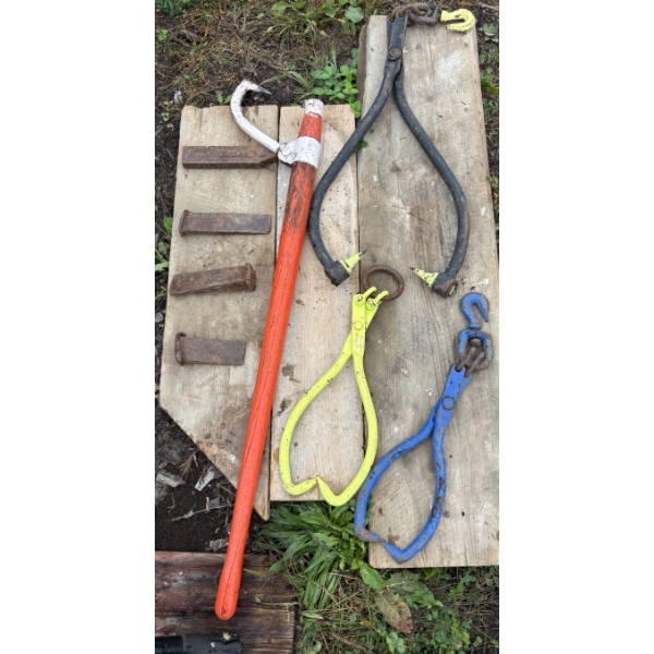 JOB LOT - CANT HOOK, ICE TONGS, ETC