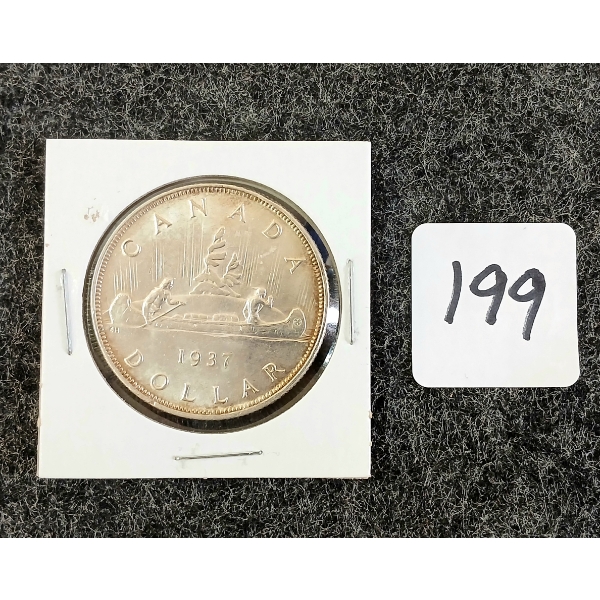 1937 CDN SILVER DOLLAR
