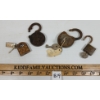 Image 2 : LOT OF 4 - VINTAGE LOCKS W/ KEYS - INCL YALE & CLINTON