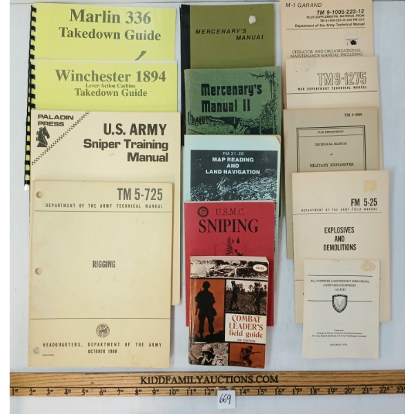 LOT OF 14 - ASSORTED MILITARY HANDBOOKS