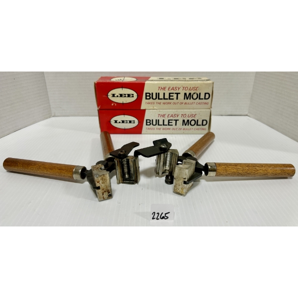 LOT OF 2 - LEE SINGLE CAVITY BULLET MOLDS .457 DIA