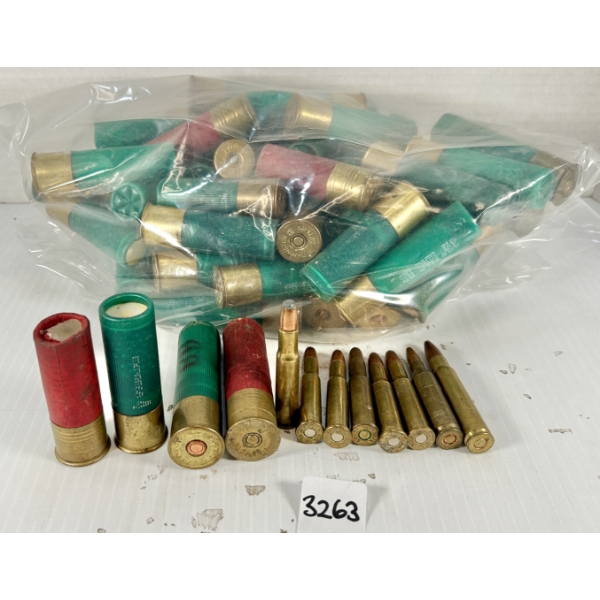 AMMO: 61X MIXED 10 GA FACTORY & RELOADS & 8X MIXED RIFLE