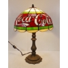 Image 2 : STAINED GLASS COCA-COLA TABLE LAMP
