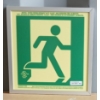 Image 2 : LOT OF 10 - GLOBRITE RUNNING MAN EXIT SIGNS