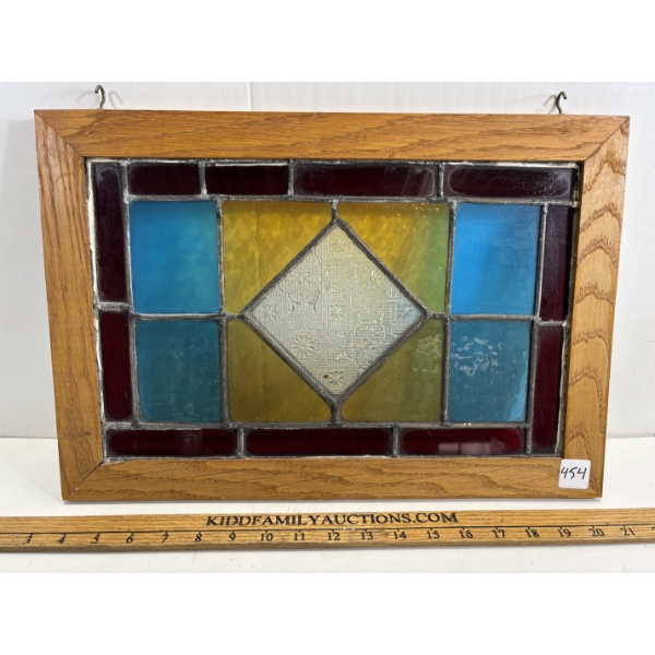 STAINED GLASS HANGING ART - 12 X 18 INCH