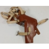 Image 8 : LOT OF 4 - LEATHER HANDGUN HOLSTERS