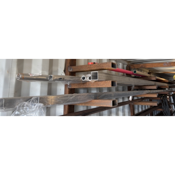 JOB LOT - 20 FOOT PCS OF ALUM & SS STOCK