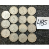 Image 2 : LOT OF 15 - 1957-1968 CDN 10 CENT COINS - INCL SILVER