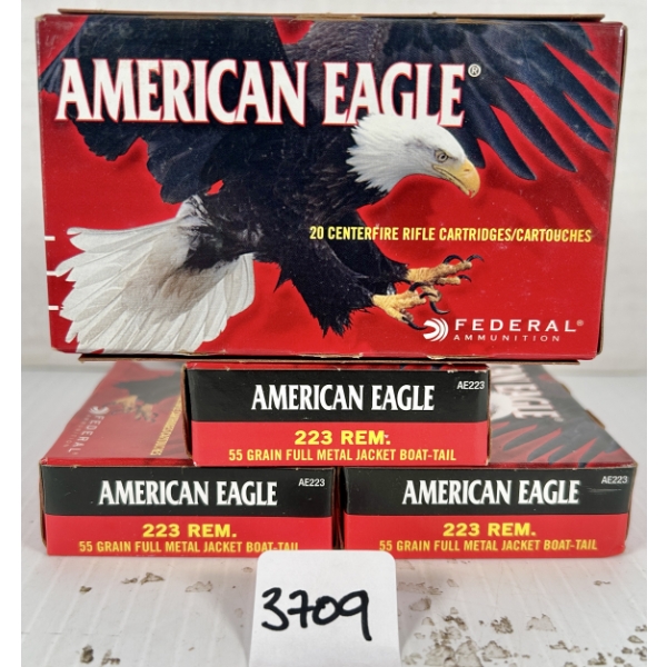 AMMO: 80X FEDERAL .223 REM - 55 GR FMJ