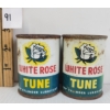 Image 1 : LOT OF 2 - WHITE ROSE TUNE TOP CYLINDER LUBRICANT 4OZ CANS