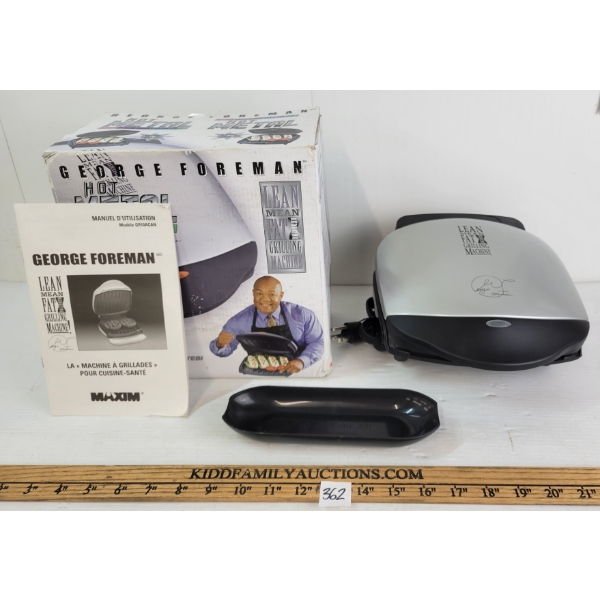 GEORGE FOREMAN HOT METAL COLORS COUNTERTOP GRILL