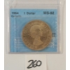 Image 3 : 1964 CDN SILVER DOLLAR - CCCS GRADED