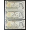 Image 2 : LOT OF 18 - 1973 CDN $1 BANKNOTES - INCL SEQUENTIAL SETS