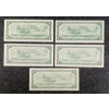 Image 3 : LOT OF 21 - 1967 CDN $1 BANKNOTES