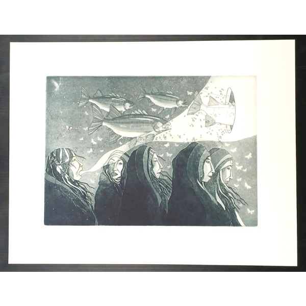 "THE LAST DAYS OF A PROMISE" BY MICHAEL ROBINSON (1948-2010) - ETCHING