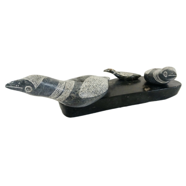 LOON FAMILY BY EASTER PAULOSIE (PRS CDN ARTIST) - STONE