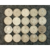 Image 2 : LOT OF 20 - 1937-1968 CDN 25 CENT COINS