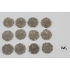 Image 2 : LOT OF 12 - CDN $1 COINS - INCL 1968 & 1969, ETC.