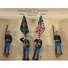 Image 2 : LOT OF 2 - BRITAINS SOLDIERS LEAD FIGURES - NO. 2101 U.S. MARINE CORPS COLOUR GUARD & 2117 ARMY BAND
