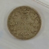 Image 4 : LOT OF 6 - CDN 10 CENT PCS - INCL 1901 & 1940 - ICCS GRADED