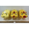 Image 2 : LOT OF 3 - WESTLAND PLASTIC PIG MOTIF COIN BANKS